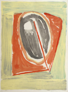 Van Velde, Lithographie, 1970, 62 x 47 cm (image), 84 x 67.5 (cadre), réf, no, 62