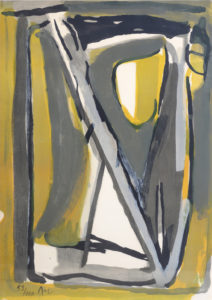 Van Velde, Sans titre, 1978, 88 x 62 cm (feuille), 109.5 x 82.5 (cadre), réf. no. 320