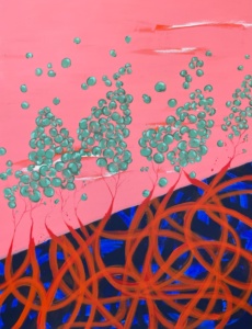 Manu Perez, PAYSAGE N° 3, 2022, acrylique sur toile, 116 x 89 cm