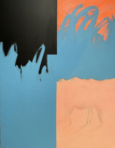 Manu Perez, PAYSAGE N° 5, 2022, acrylique sur toile, 116 x 89 cm