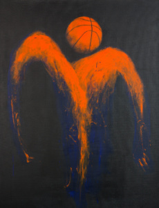 Manu Perez, SPIRIT, 2022, acrylique sur toile, 116 x 89 cm