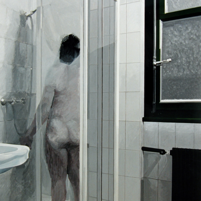 Farny Emilienne, La douche, 1990, 135 x 100