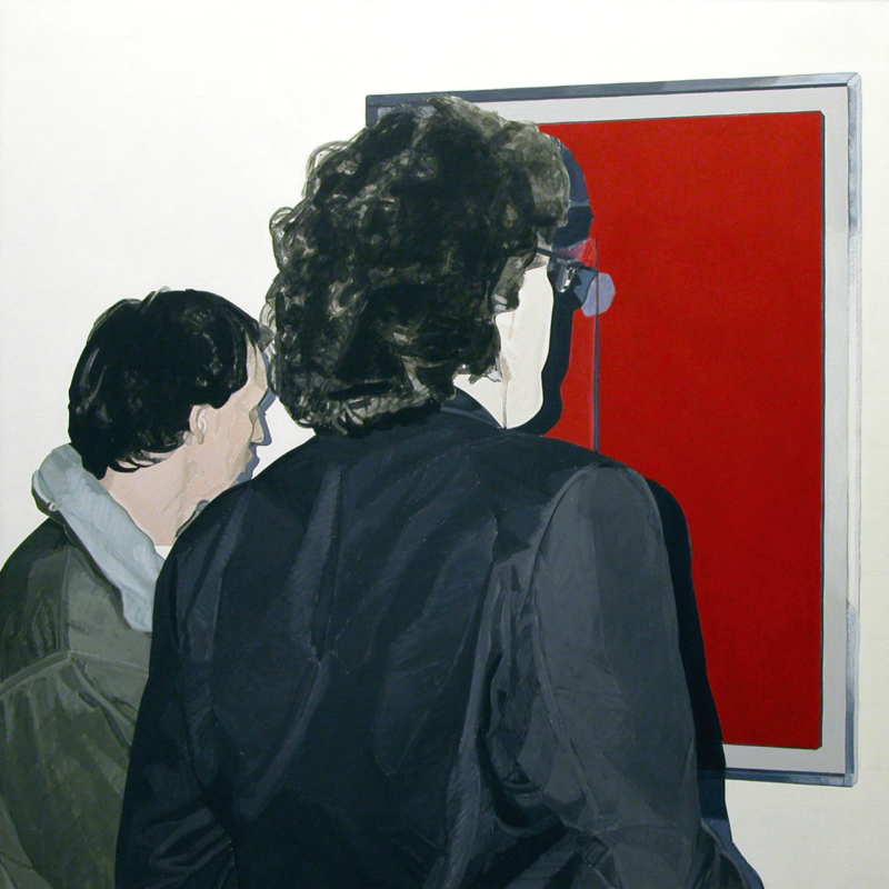 Farny Emilienne, Vernissage n4, 1993, 100 x 100 (peinture Lucio Fontana)