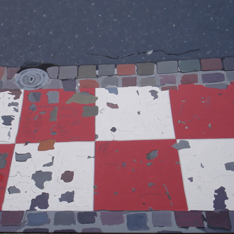 Farny Emilienne, signalisation urbaine n12, 2008, acrylique sur toile, 100 x 125