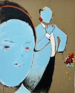 Manu Perez, SANS TITRE, 2023, acrylique sur toile de lin, 162 x 130 cm