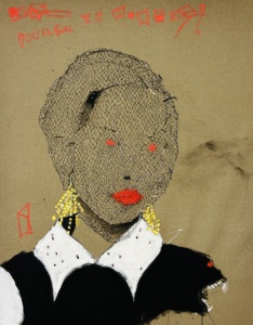 Manu Perez, SANS TITRE, 2023, acrylique sur toile de lin, 162 x 130 cm.