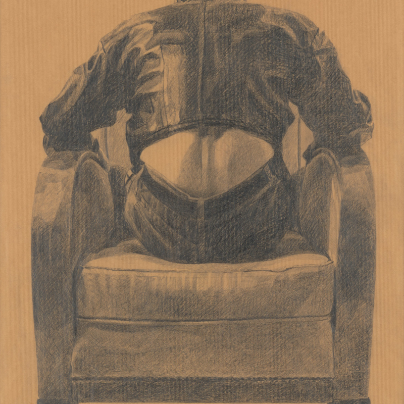 120_410 RVB Emilienne Farny, LES GARCONS N° 7, 1991, crayon sur papier, 90 x 75 cm