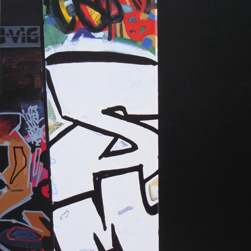 DSC01334_2 Emilienne Farny, GRAFFITI N° 31, 2010, acrylique sur toile, 140 x 120 cm