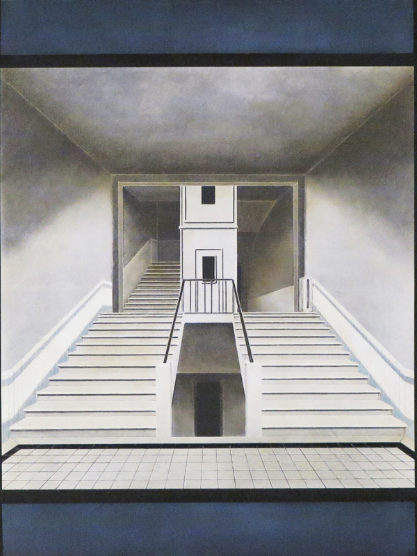 Arduino Cantàfora, ATRIO, 1978-2023, huile sur toile, 80 x 79 cm