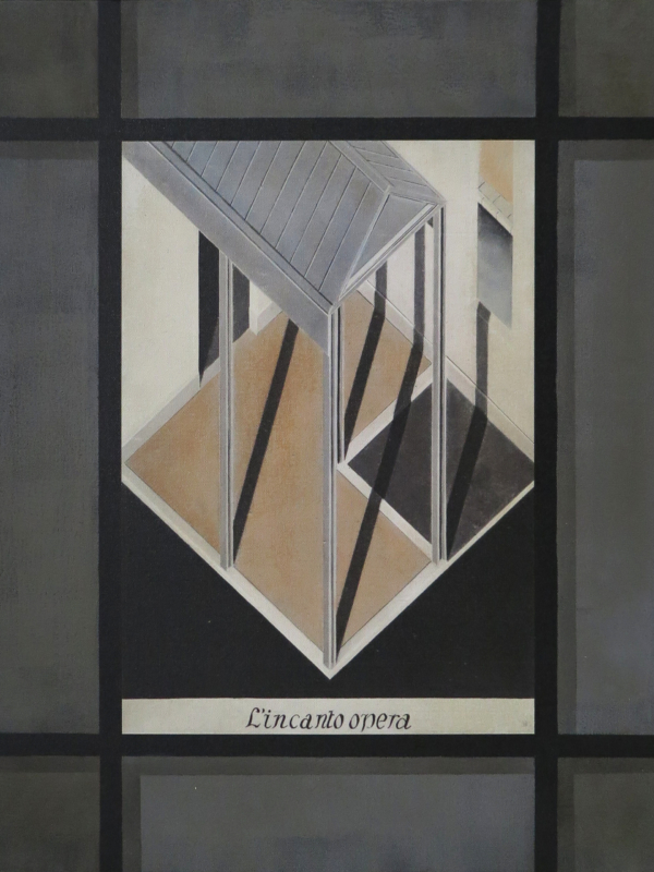 Arduino Cantàfora, L'INCANTO OPERA, 1981-2023, huile sur toile, 58,5 x 46,5 cm