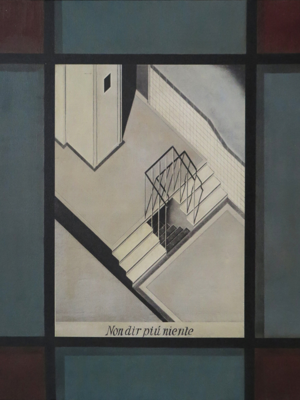 Arduino Cantàfora, NON DIR PIÙ NIENTE, 1981-2023, huile sur toile, 58,5 x 46,5 cm