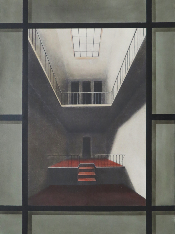 Arduino Cantàfora, TEATRO, 1978-2023, huile sur toile, 80 x 60 cm