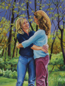 Daniel Frank, Figures n° 4, 2023, huile sur toile, 130 x 100 cm