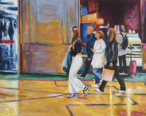 Daniel Frank, Urbanités n° 4, 2024, huile sur toile, 80 x 100 cm