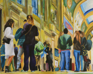 Daniel Frank, Urbanités n° 5, 2024, huile sur toile, 80 x 100 cm