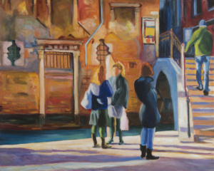 Daniel Frank, Urbanités n° 7, 2024, huile sur toile, 80 x 100 cm
