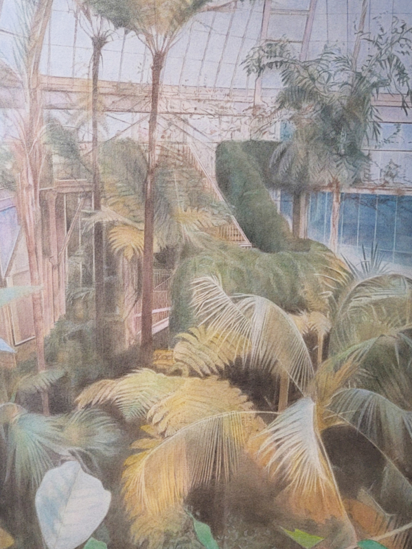 Atsuko SASAKI, L’AQUARIUM, 2024, huile sur toile, 100 x 65 cm.