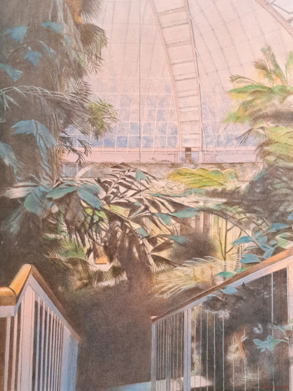 Atsuko Sasaki, LA SERRE, 2024, huile sur toile, 73 x 54 cm.