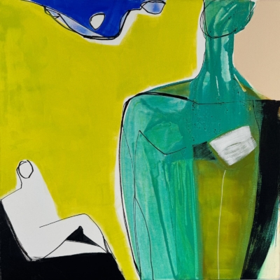 24 Joanna Ingarden, "Sans titre", 2024, acrylique sur toile, 80 x 80 cm