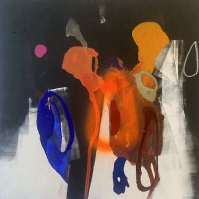 25 Joanna Ingarden, "Sans titre", 2022, acrylique sur toile, 100 x 100cm