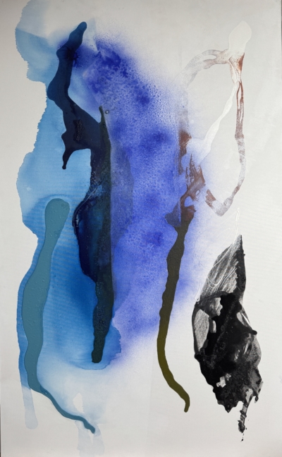 32 Joanna Ingarden, "Sans titre", 2023, acrylique sur toile, 81 x 130 cm