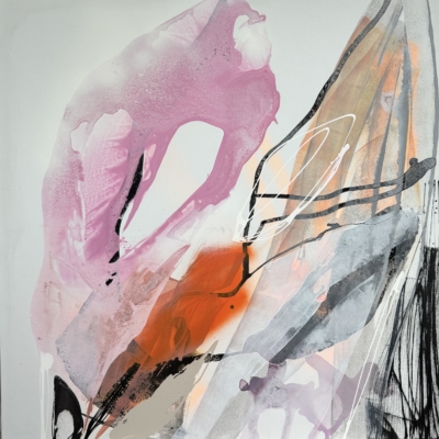 38 Joanna Ingarden, "Sans titre", 2024, acrylique sur toile, 100 x 100 cm