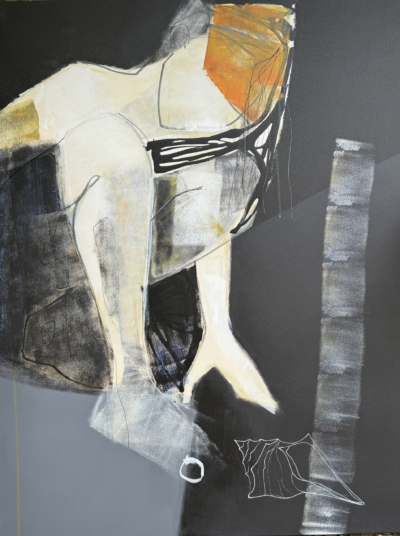 4 Joanna Ingarden, "Sans titre", 2024, acrylique sur toile, 116 x 89 cm