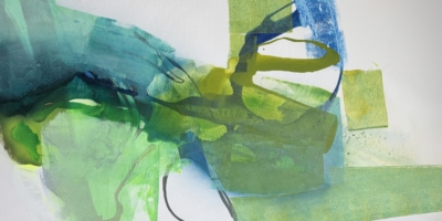 41 Joanna Ingarden, "Sans titre", 2024, acrylique sur toile, 70 x 140 cm