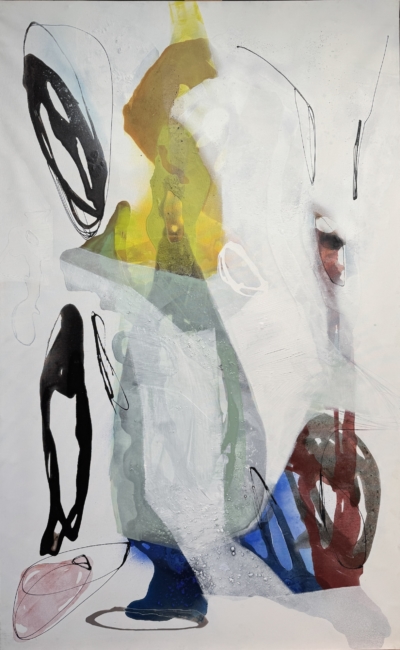 42 Joanna Ingarden, "Sans titre", 2022, acrylique sur toile, 130 x 81 cm