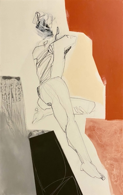 51 Joanna Ingarden, "Sans titre", 2024, acrylique sur toile, 130 x 81 cm