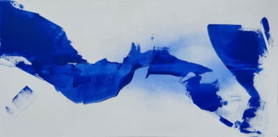 63 Joanna Ingarden, "Sans titre", 2024, acrylique sur toile, 100 x 200 cm