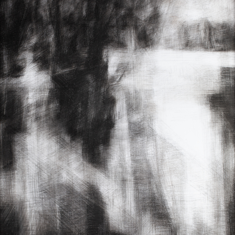 fusain-pierrenoire_80x110_2021-2 Corinne Kramer, "Sans titre", 2021, fusain et pierre noire, 110 x 80 cm
