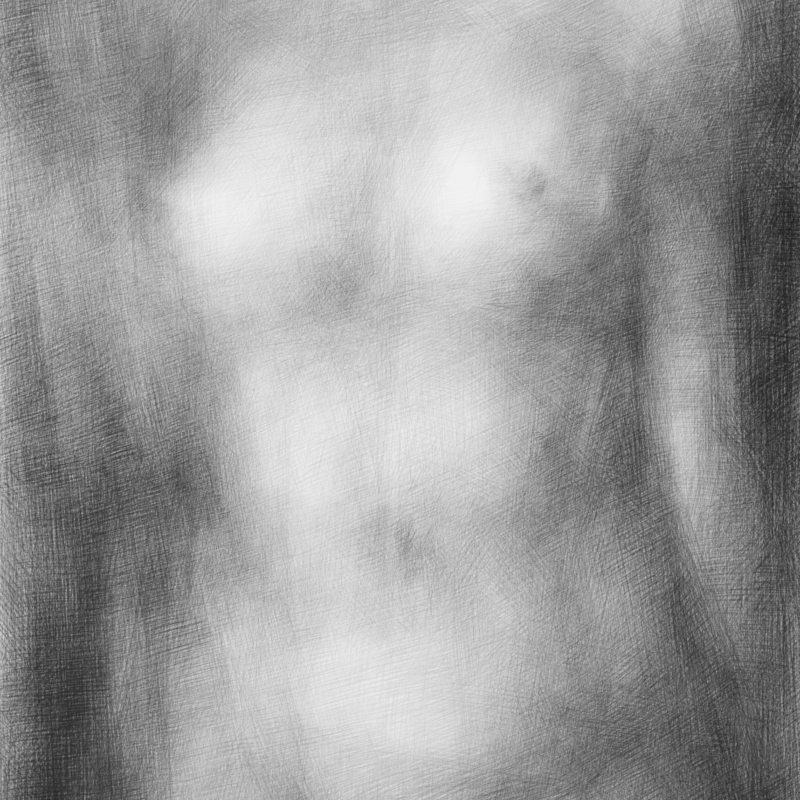 pastel à l'huile - 80x120 -2024 Corinne Kramer, "Sans titre", 2024, pastel à l'huile, 120 x 80 cm
