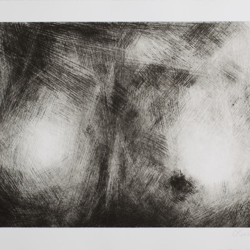 pointe-sèche-sur-cuivre-33x48-2024 Corinne Kramer, "Sans titre", 2024, pointe sèche sur cuivre, 33 x 33 cm
