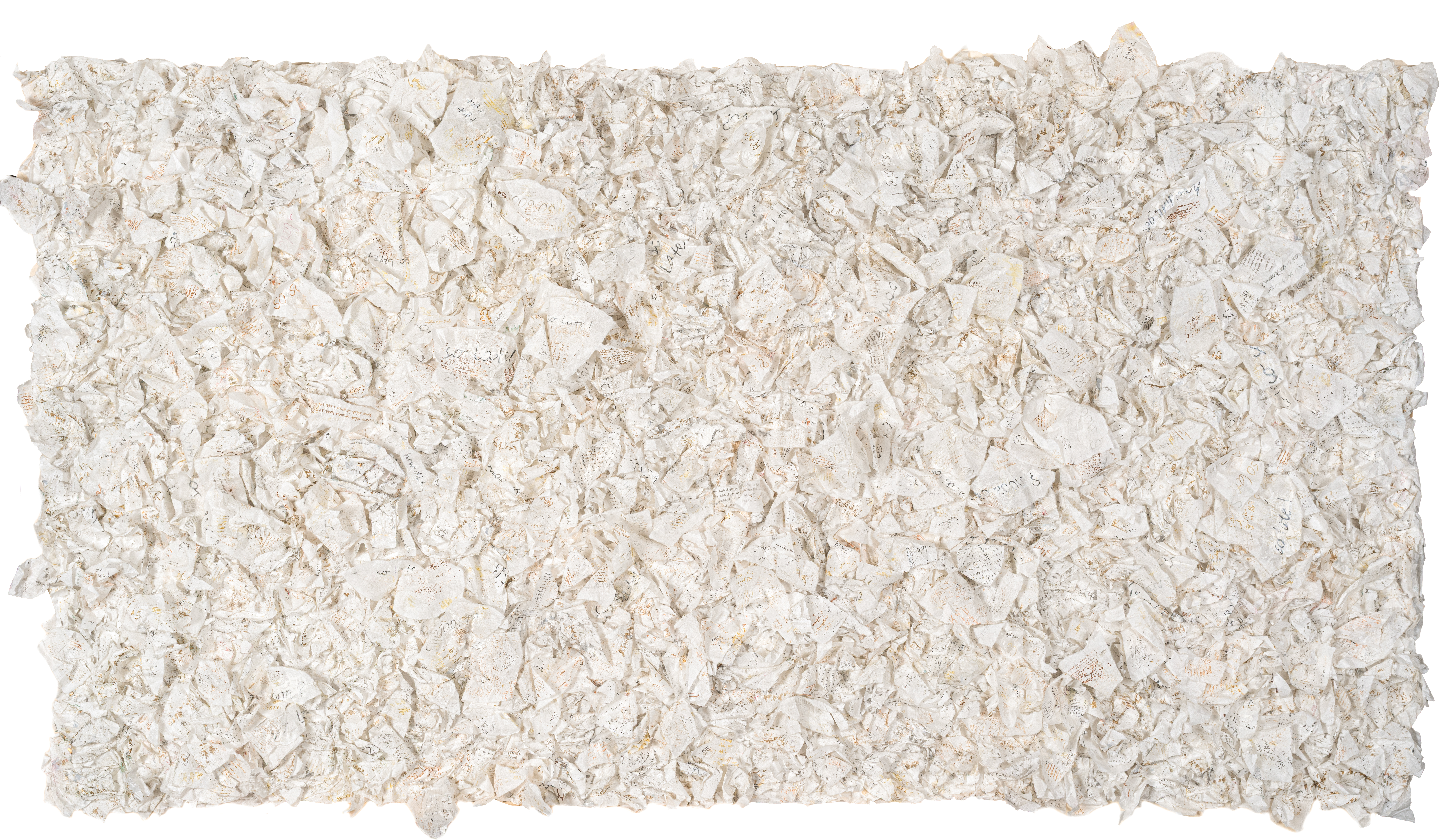 Fati KHOSROSHAHI, "Le rêve des Anges n° 2", 2021, collage et technique mixte sur papier de Chine, 120 x 180 cm (série De Quoi Rêvent les Anges)