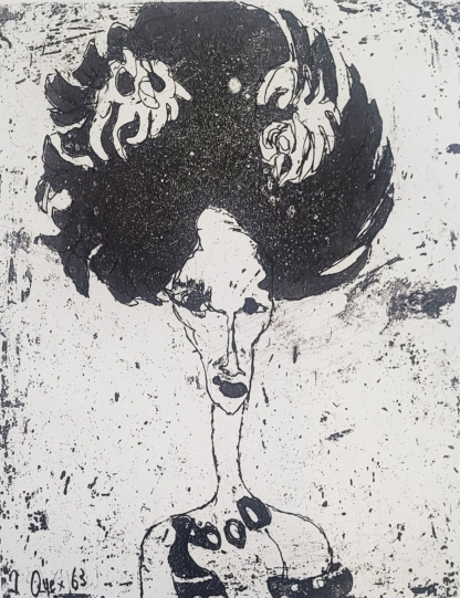 OYEX Jacqueline, "sans titre", aquatinte, 1963.
