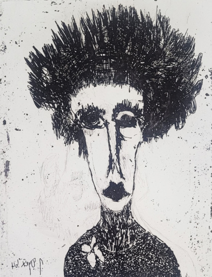 OYEX Jacqueline, "sans titre", aquatinte, 1964.