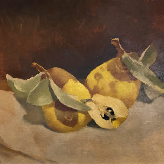 BOSSHARD Rodolphe-Théophile, "Nature morte", huile sur toile, sans date.