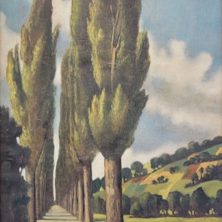 BUCHET Gustave Louis, "sans titre", huile sur toile, 1948.