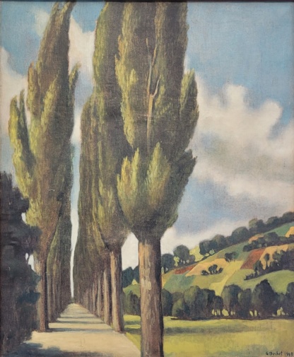 BUCHET Gustave Louis, "sans titre", huile sur toile, 1948.