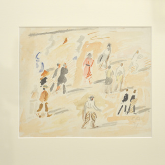 AMIET Cuno, "sans titre", aquarelle sur papier, 1931