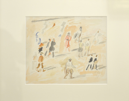 AMIET Cuno, "sans titre", aquarelle sur papier, 1931