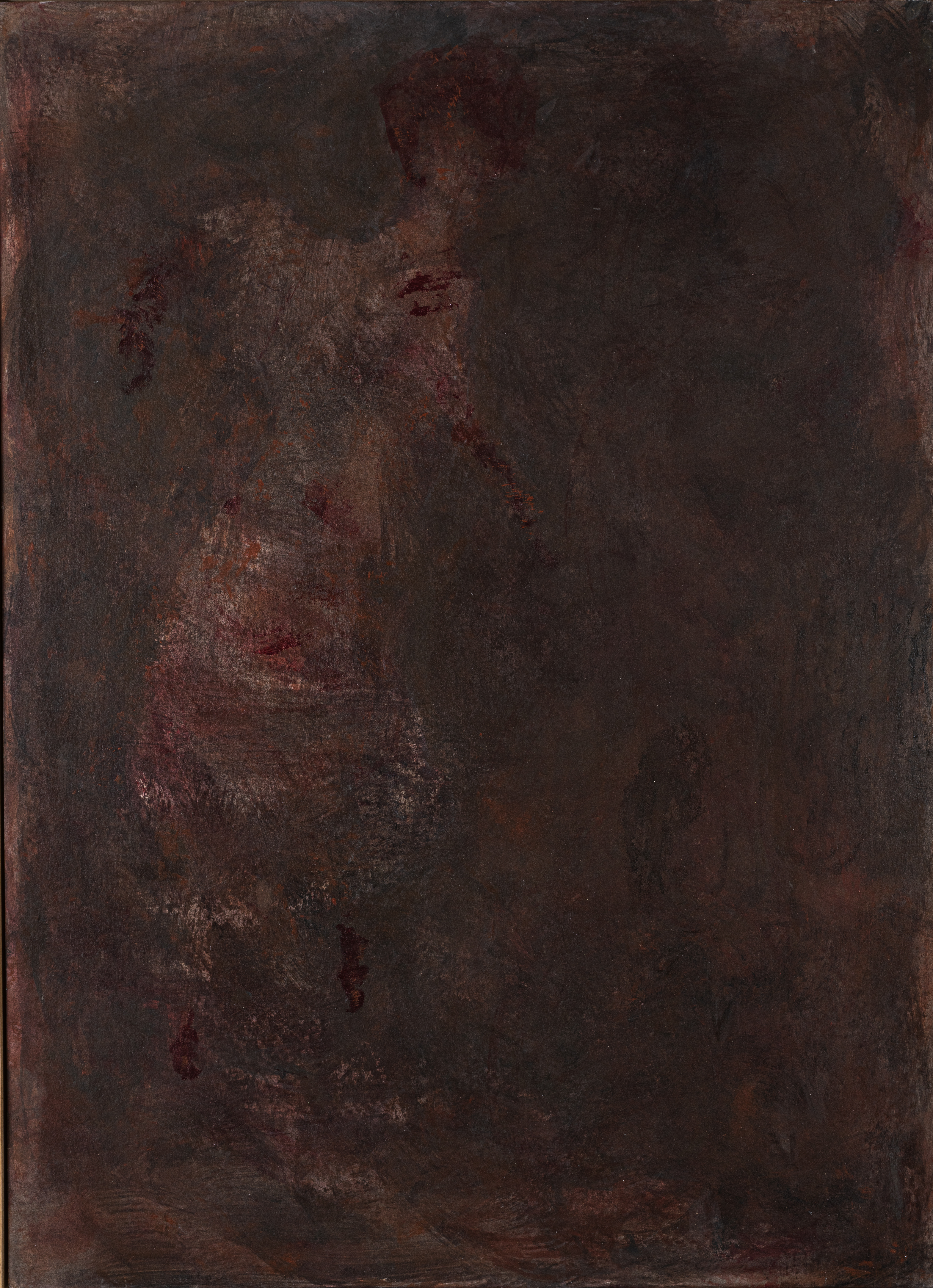 Fati KHOSROSHAHI, "0 brother", 2019, acrylique sur carton, 80 x 110 cm (série Les chants des regrets)