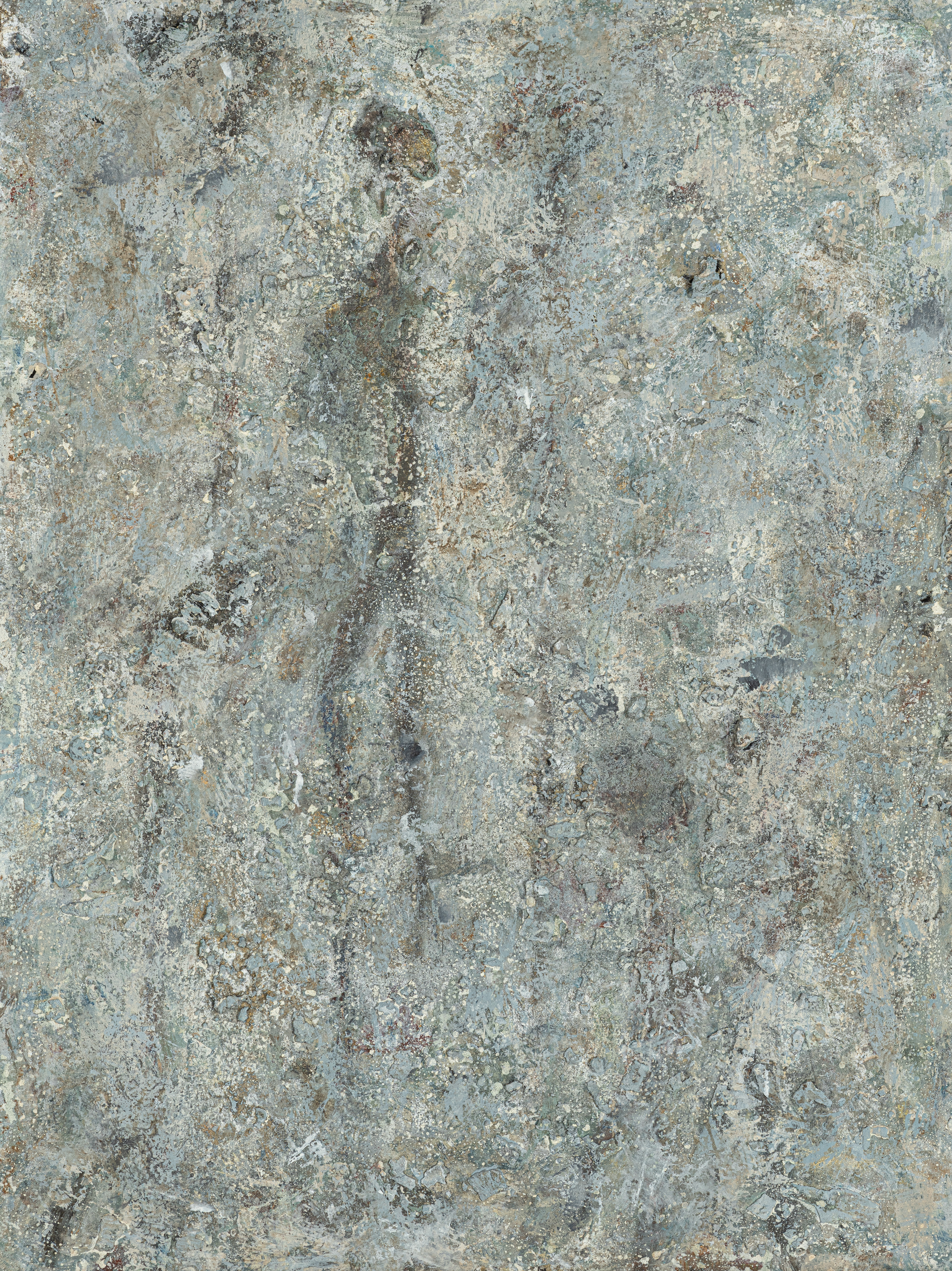 Fati KHOSROSHAHI, "sans titre", 2024, technique mixte sur carton, 42 x 55 cm (série Les chants des regrets)