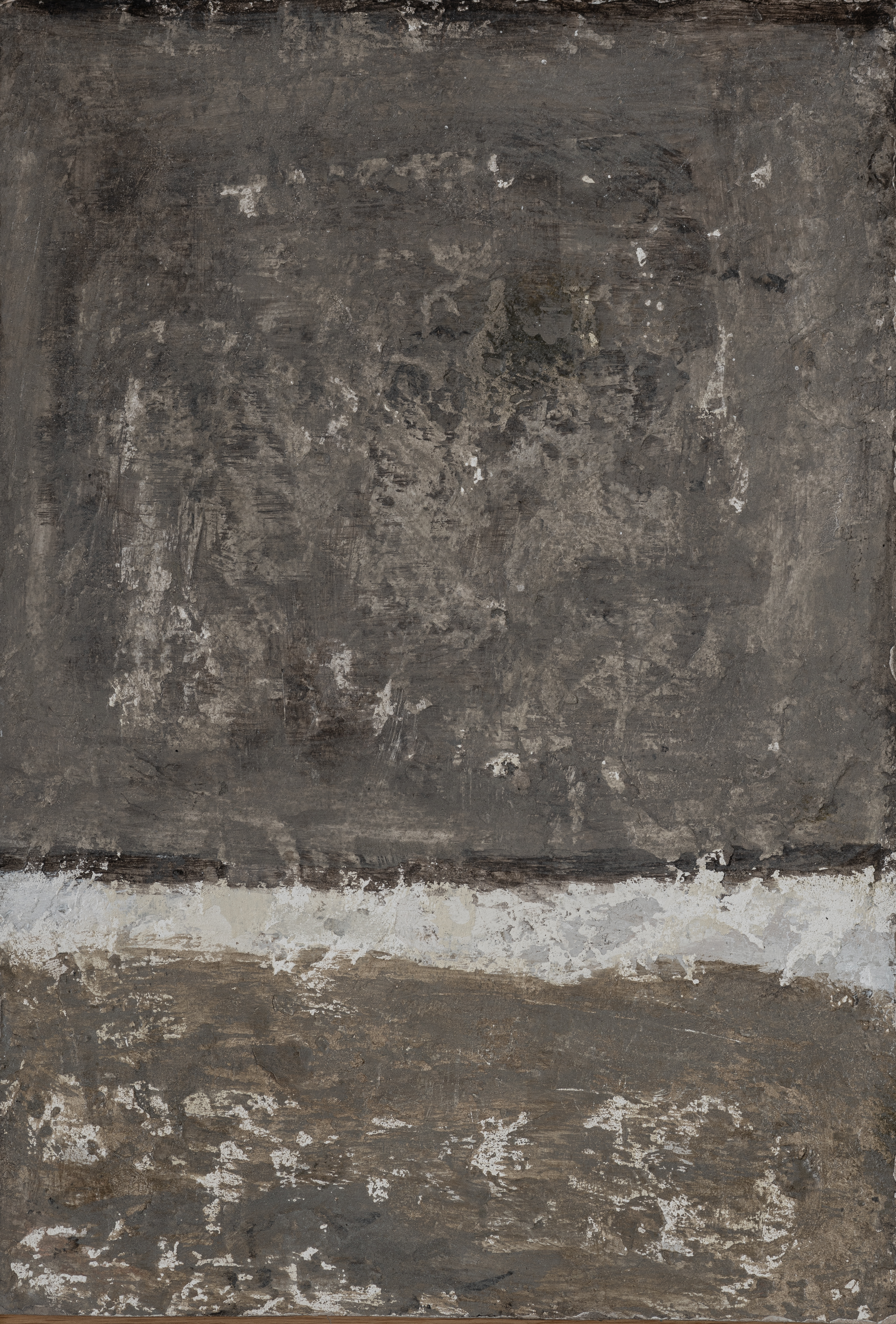 Fati KHOSROSHAHI, "Chercher la lumière n° 0", 2015, acrylique et plâtre sur carton, 30 x 44 cm (série Traces - Le Cœur ne Sait Plus)