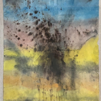 DUBUIS Fernand, "Composition", aquarelle sur papier, sans date.