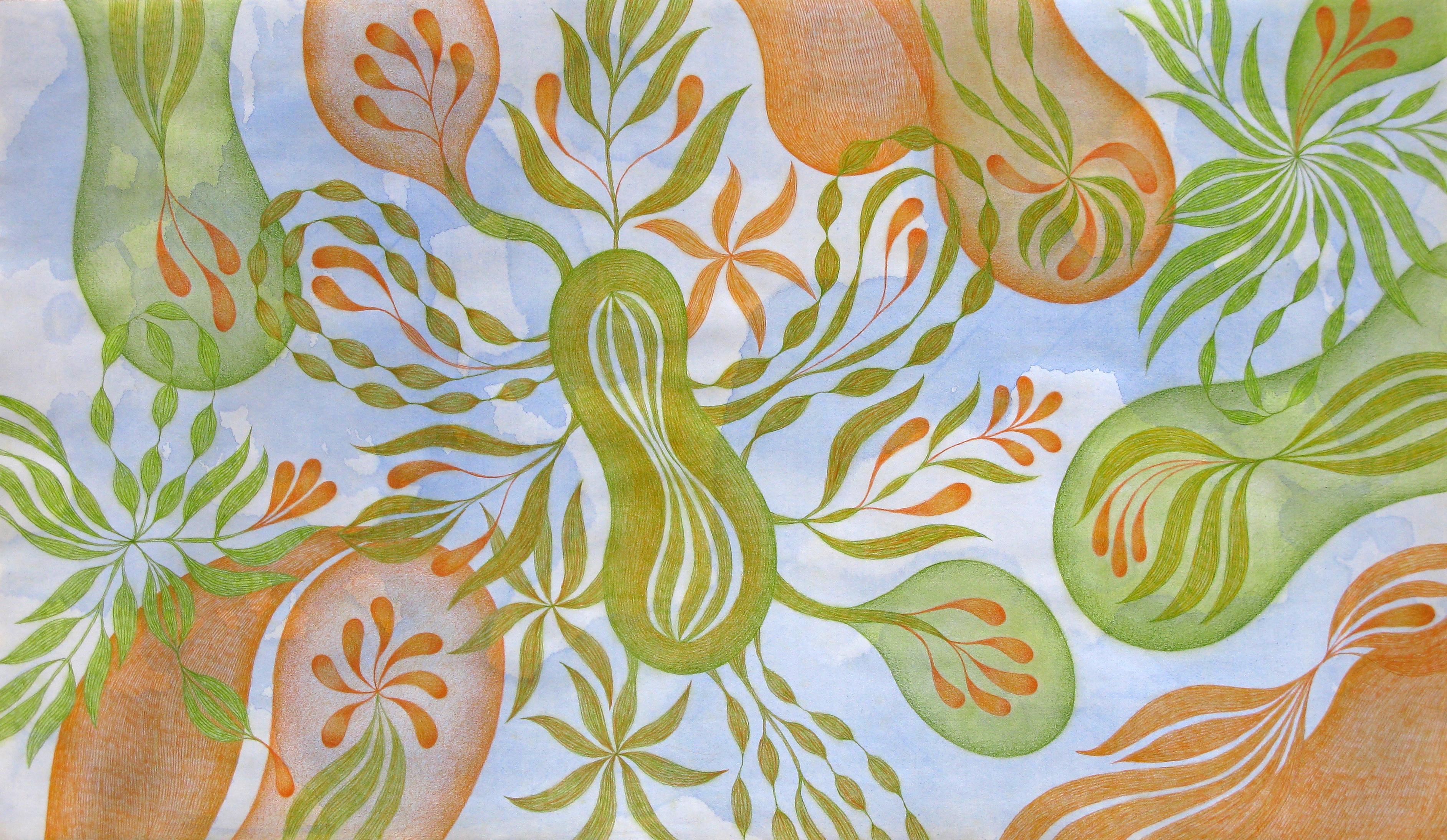 ISPERIAN, "Rue des Alpes 1", 2025, crayon et acrylique, 74 x 127 cm