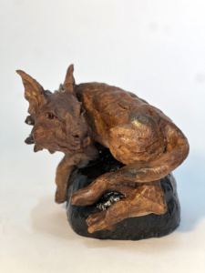 Ruta Jusionyte, «Dragon», 2025, grès émaillé, 22 x 22 x 25 cm