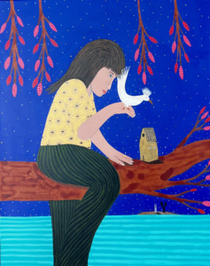 Francisco Sepúlveda, "Rêves d'enfance", 2026, acrylique sur lin, 80 x 65 cm