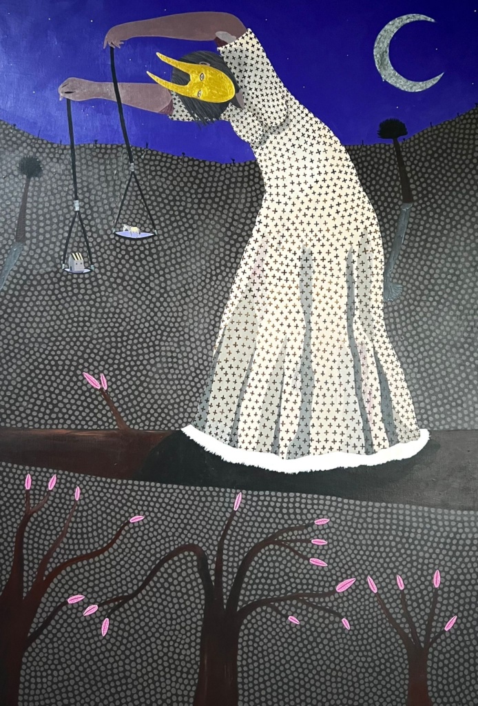 Francisco Sepúlveda, "La Chamane", 2024, acrylique sur lin_112 x 85 cm